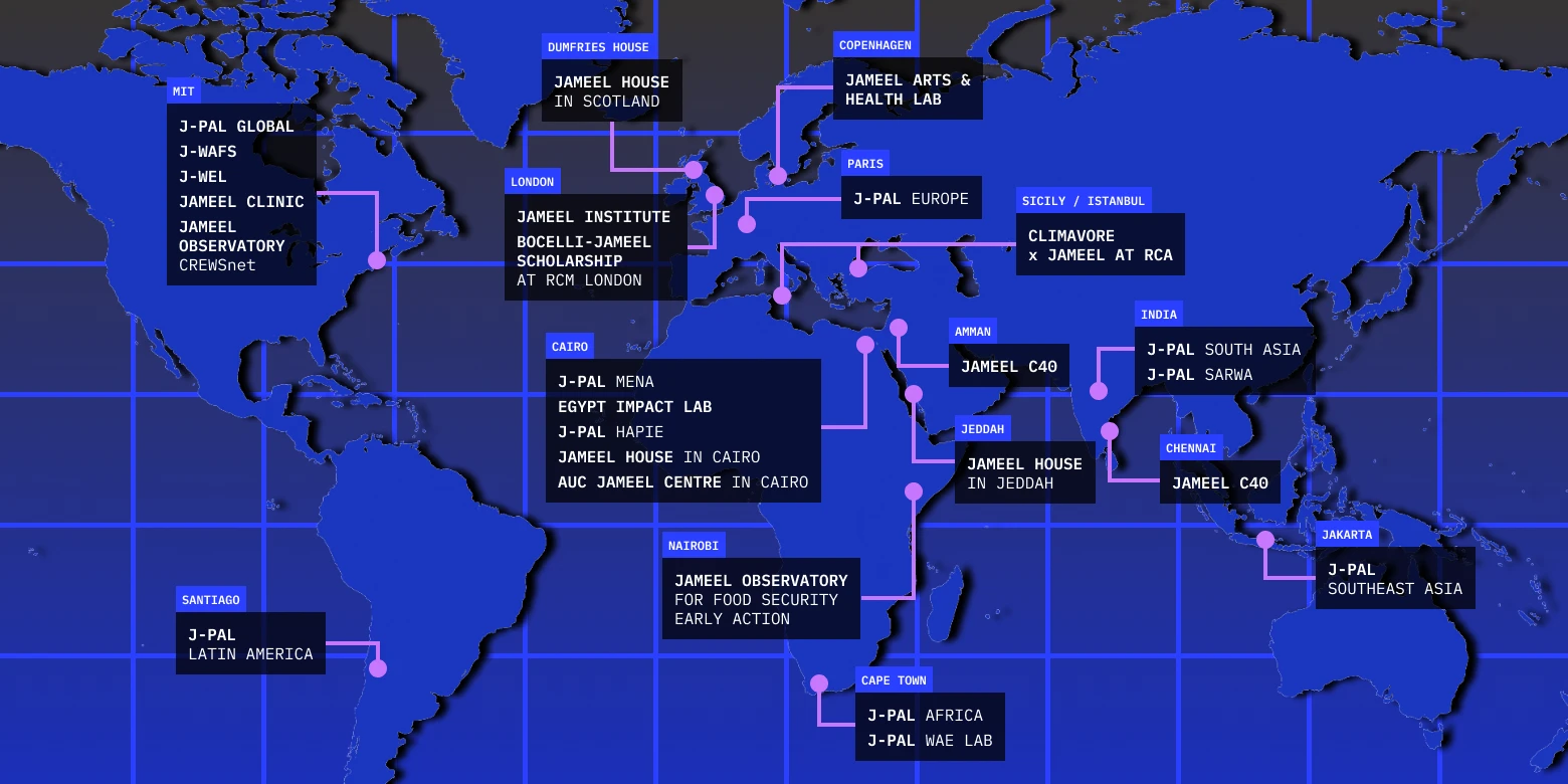 Map of Community Jameel programmes